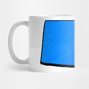 Bright Blue Colorado Outline Mug